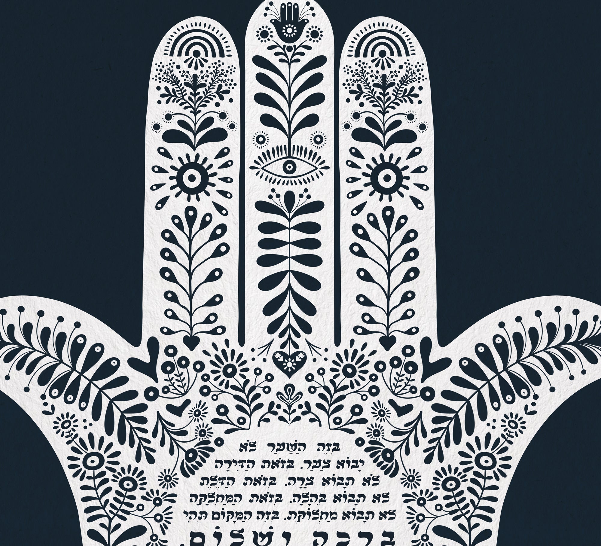 Birkat Banim, Baby boy gift, Son’s Blessing, Children’s Blessing, Jewish parent gift, Hamsa Wall Art, 2024 Modern Judaica Papercut Print